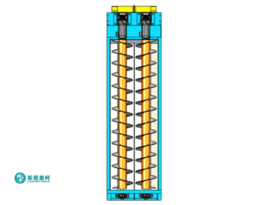 Screw conveyor with high conveying efficiency