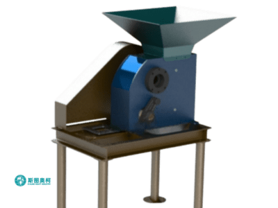 Laboratory jaw crusher with compact design