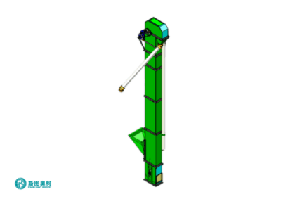 Bucket elevator with low-maintenance design