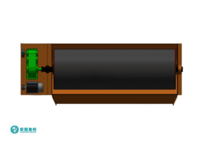 Magnetic separator with compact operation