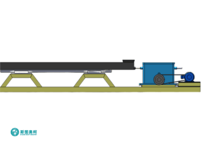 Shaking table with low energy consumption