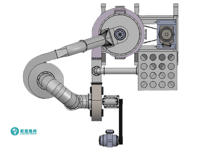 Raymond mill with compact design