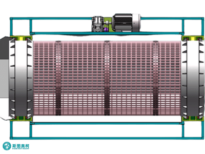Trommel screen with low-maintenance design