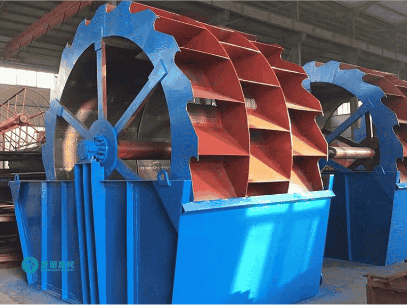 Bucket wheel sand washer working principle diagram
