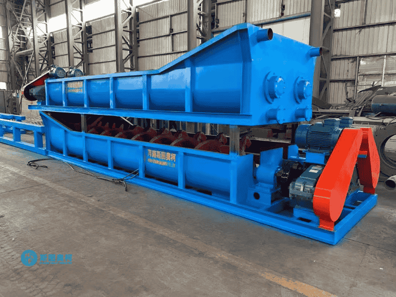 Screw sand washer working principle diagram