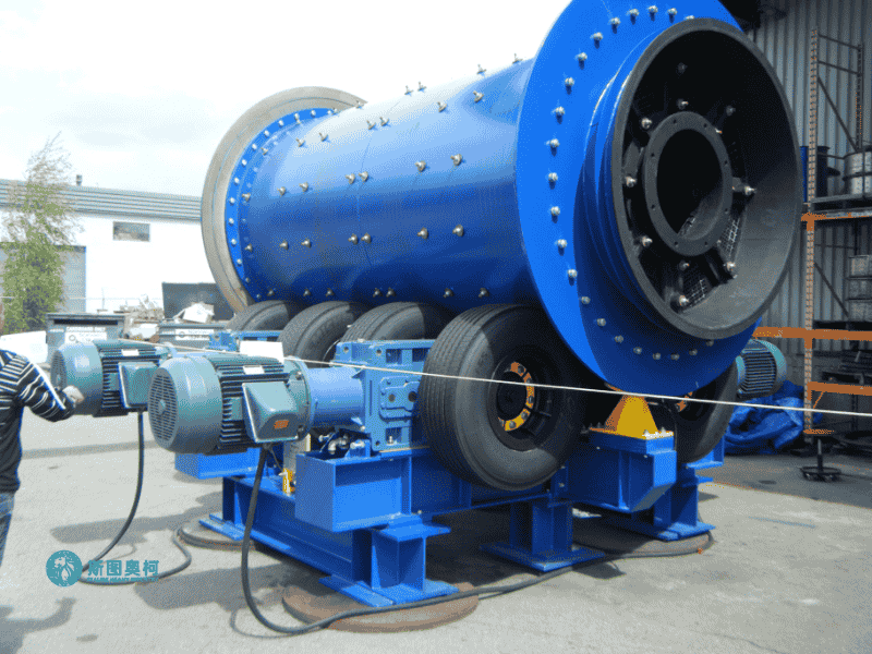 Tire drive ball mill for ore grinding