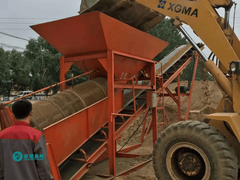 Trommel screen for mineral ore screening