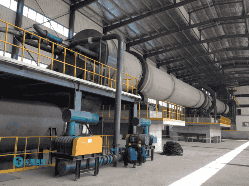 Rotary kiln for lime production