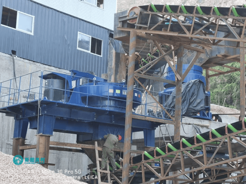 Cone crusher for river pebble crushing