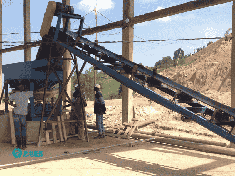 Jig machine for manganese ore processing