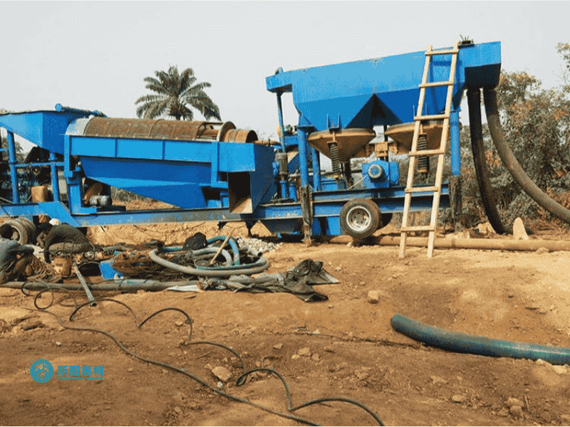 Jig machine for tin ore separation
