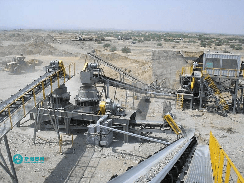 Cone crusher for limestone crushing