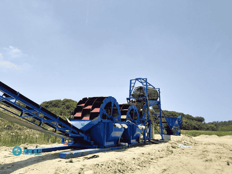 Bucket wheel sand washer for sand washing plant