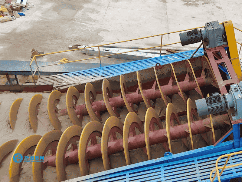 Screw sand washer for river sand washing