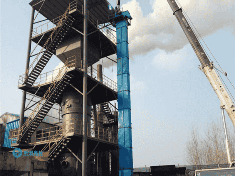 Bucket elevator for ore lifting