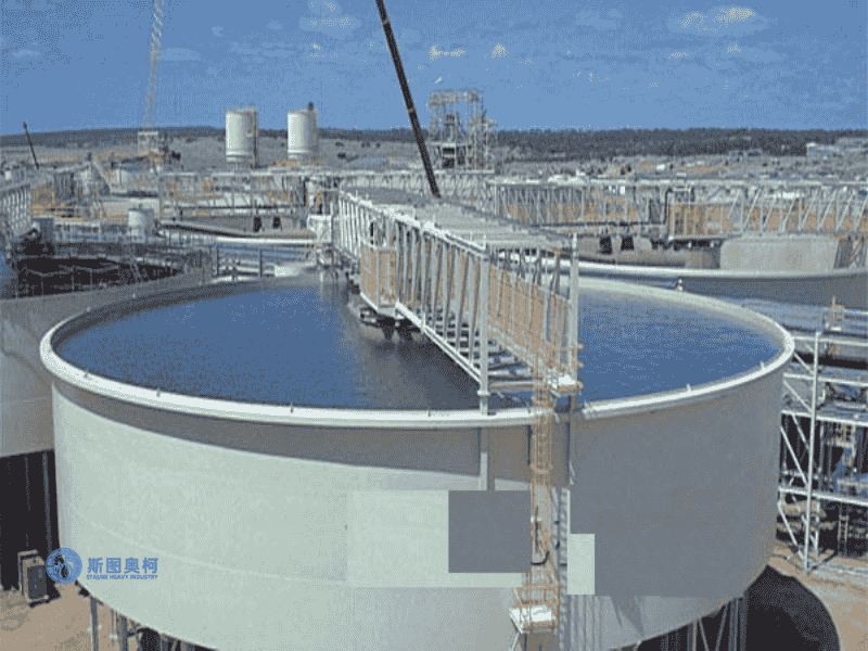 High efficiency thickener for tailings dewatering