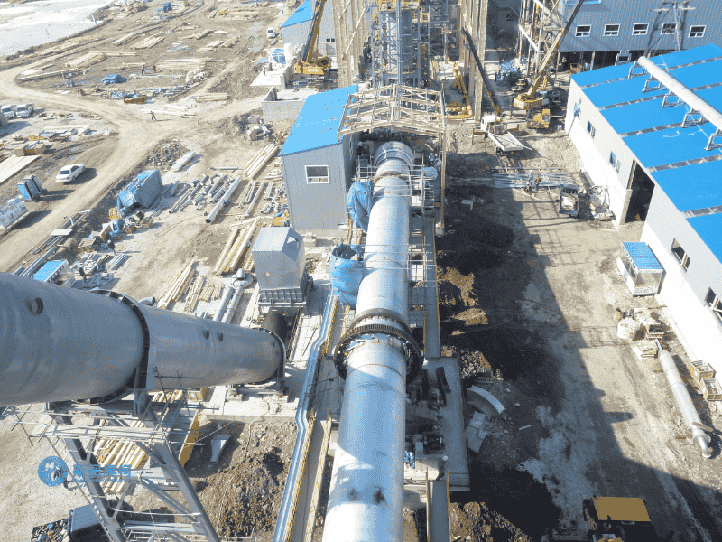 Rotary kiln for cement production