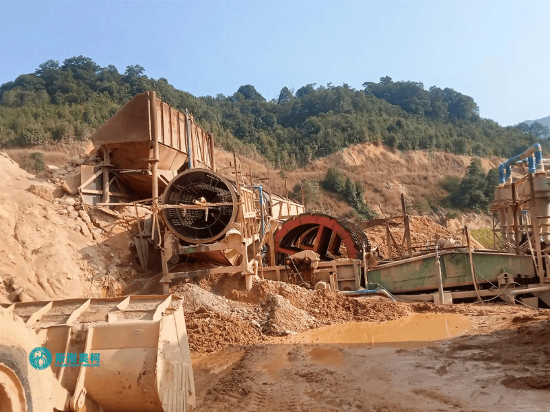 Trommel screen for gravel and aggregate screening